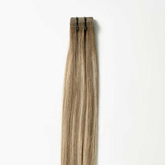 Tape-In Extensions - Light Ash Blonde Balayage 5B+60B