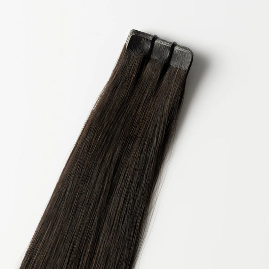 Tape-In Extensions - Dark Natural Brown 1A