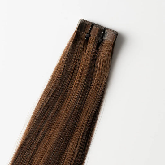 Tape-In Extensions - Dark Chocolate Brown Mix 1B4