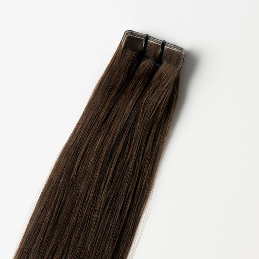 Tape-In Extensions - Dark Chocolate Brown 1B