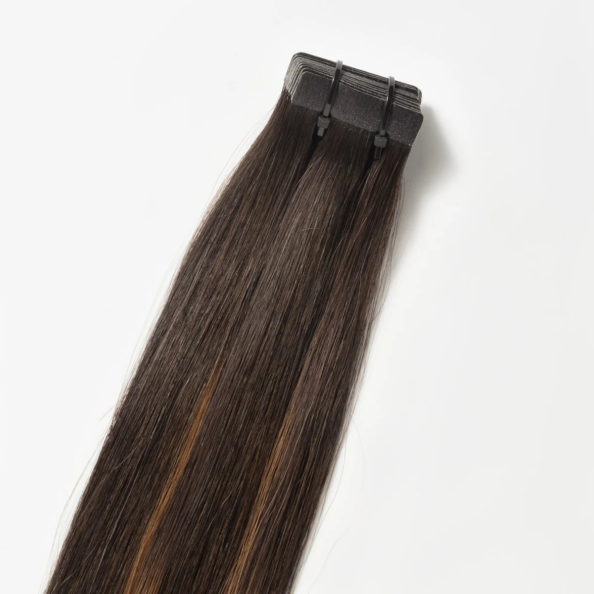 Tape-In Extensions - Dark Chocolate Brown Balayage 1A+4