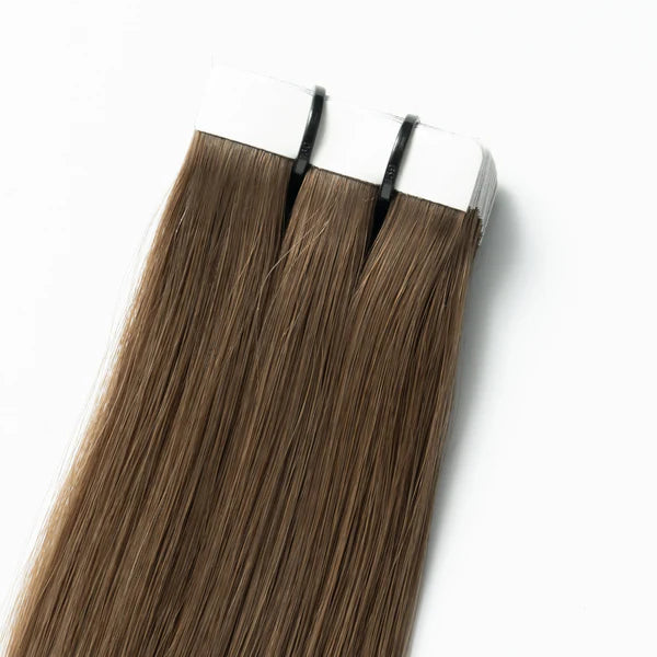 Tape-In Extensions - Light Chocolate Brown 2B