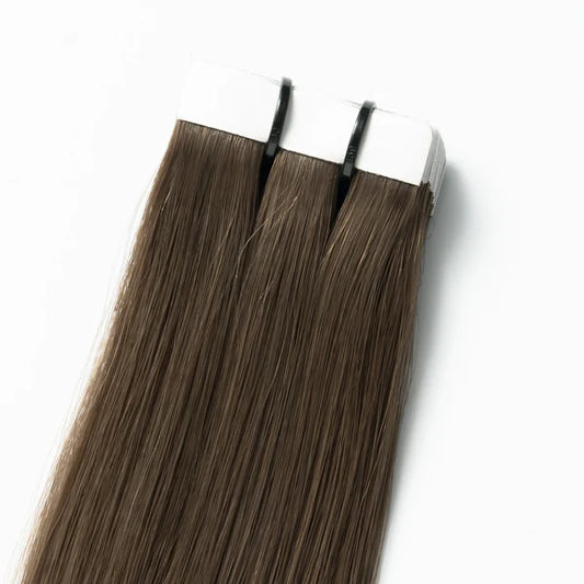 Tape-In Extensions - Dark Ash Brown 2C