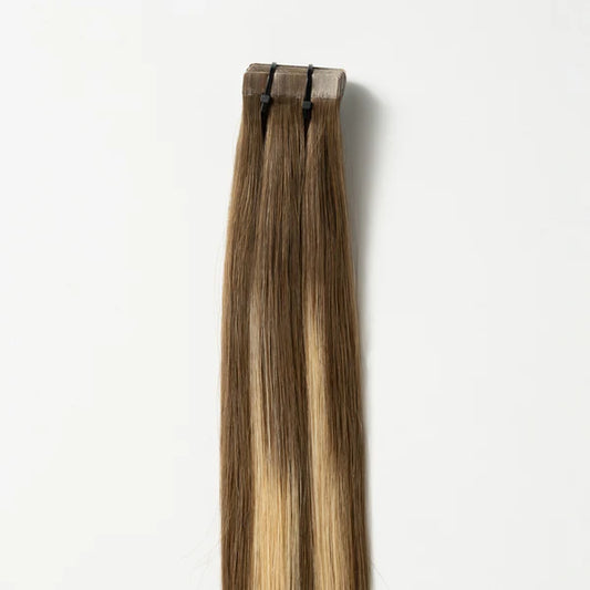 Tape-In Extensions - Natural Blonde Balayage 3B+22