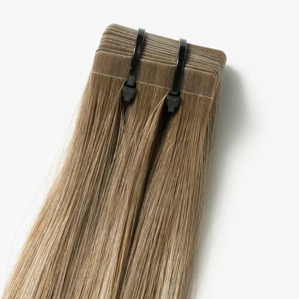 Tape-In Extensions - Light Ash Blonde Balayage 5B+60B