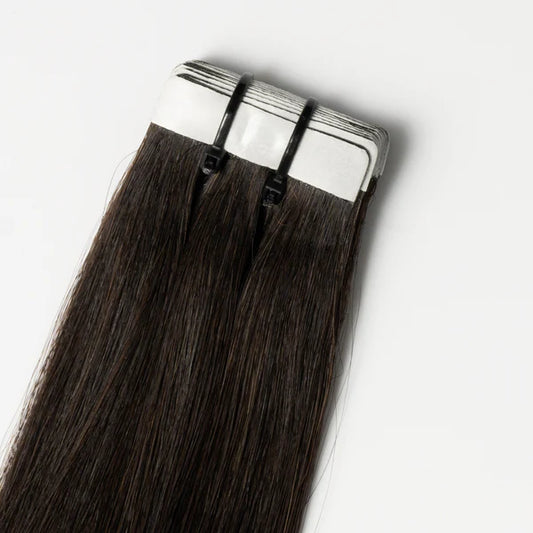 Tape-In Extensions - Dark Natural Brown 1A