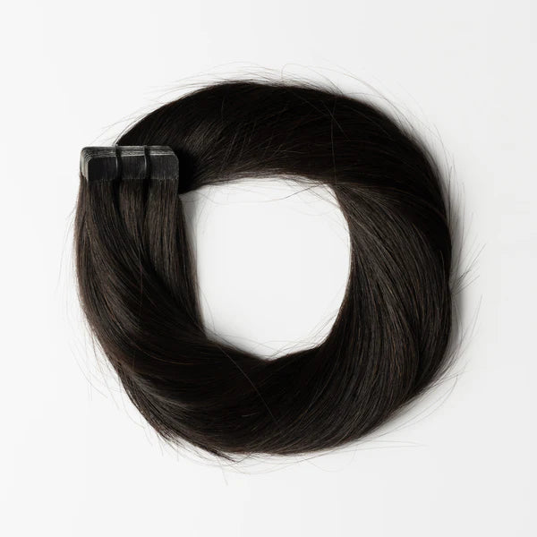 Tape-In Extensions - Dark Natural Brown 1A