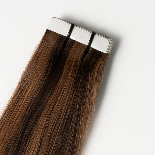Tape-In Extensions - Dark Chocolate Brown Mix 1B4