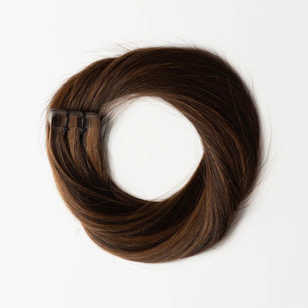 Tape-In Extensions - Dark Chocolate Brown Mix 1B4