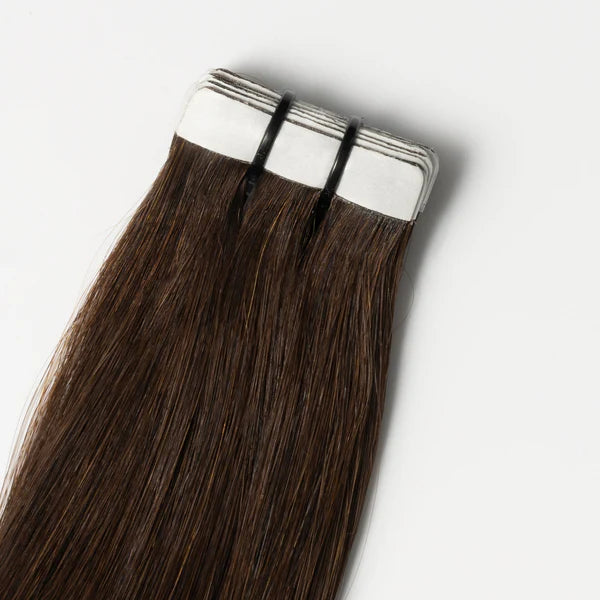 Tape-In Extensions - Dark Chocolate Brown 1B