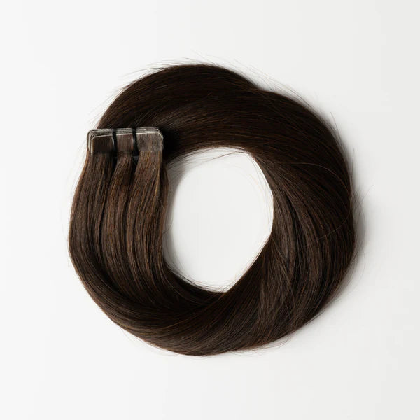 Tape-In Extensions - Dark Chocolate Brown 1B