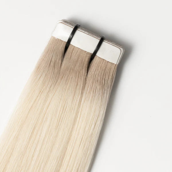 Tape-In Extensions - Light Ash Blonde Root 16B+60B