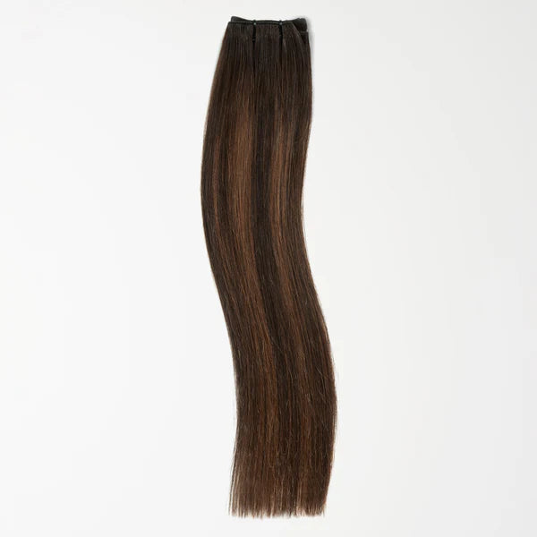 Tressen Extensions - Dark Chocolate Brown Balayage 1A+4