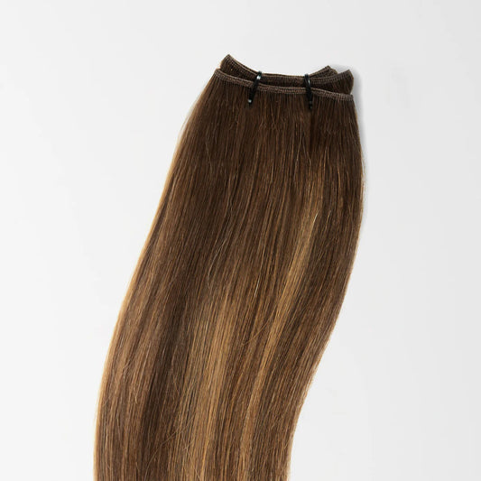 Tressen Extensions - Warm Brown Balayage 2+7